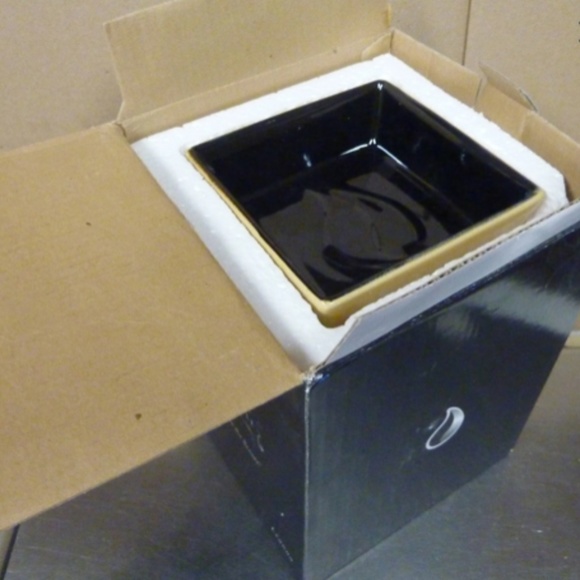 2 Piece Yellow ELECTRIC Ceramic Wax Tart Melt Warmer Burner NEW Boxed Last One! - Picture 6 of 6